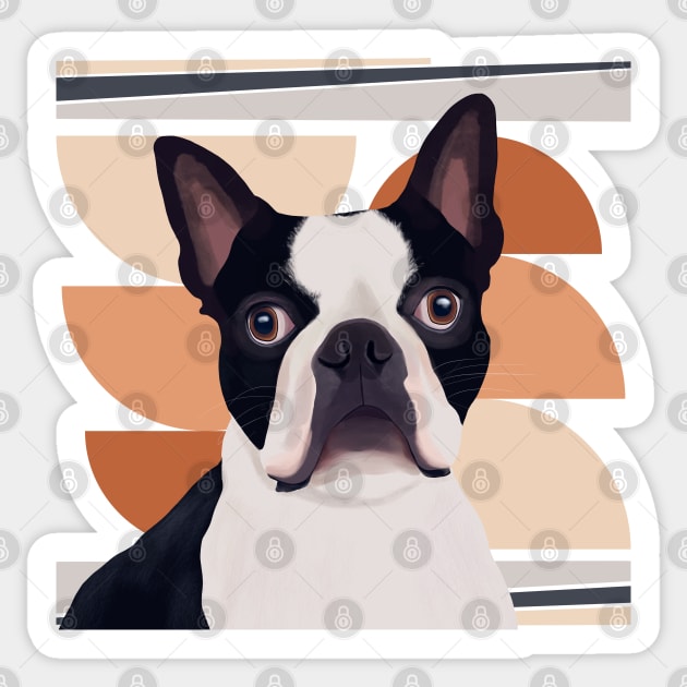 Boston Terrier Dog Sticker by Suneldesigns